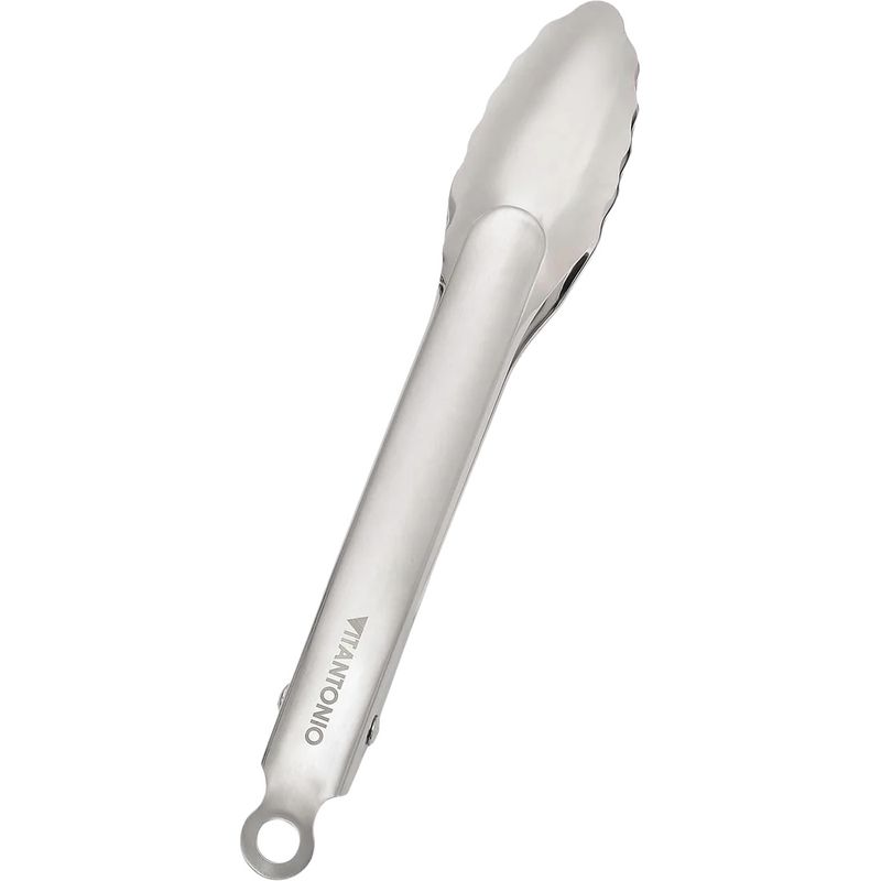 Adamo Vitantonio Stainless Steel Gravity Locking Tongs 9 in