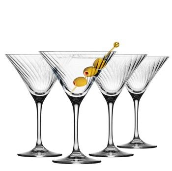 Krosno Avant-Garde Lumi Martini Glasses Set of 4