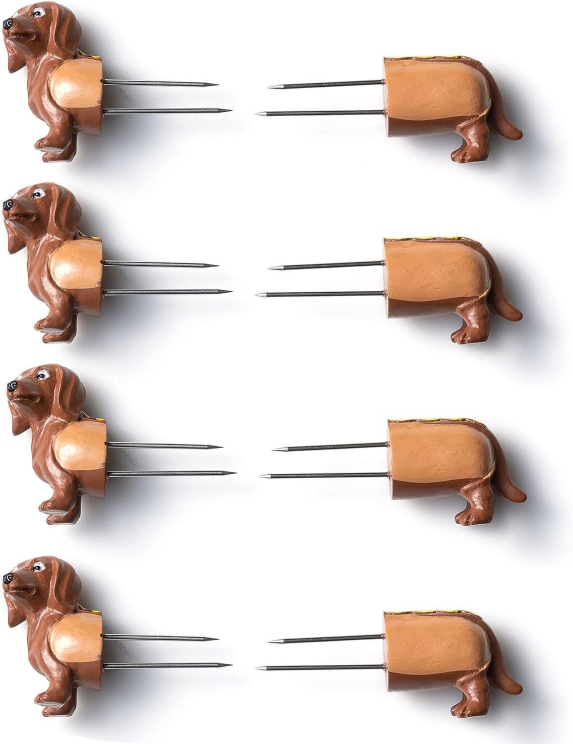 Outset Daschund Corn Holder 8 Pieces