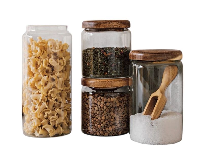 Danica Heirloom Acacia Glass Jar