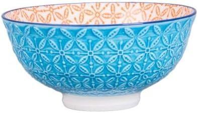 BIA Aster Footed Bowl Orange & Turquoise 12 cm BIA Aster Footed Bowl Orange & Turquoise 12 cm