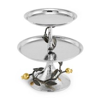 Michael Aram Pomegranate 2 Tier Serving Dish Michael Aram Pomegranate 2 Tier Serving Dish