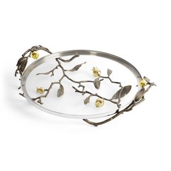 Michael Aram Pomegranate Glass Serving Platter