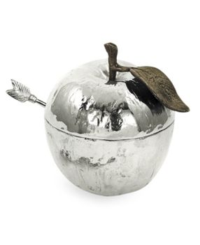 Michael Aram Apple Honey Pot w/Spoon