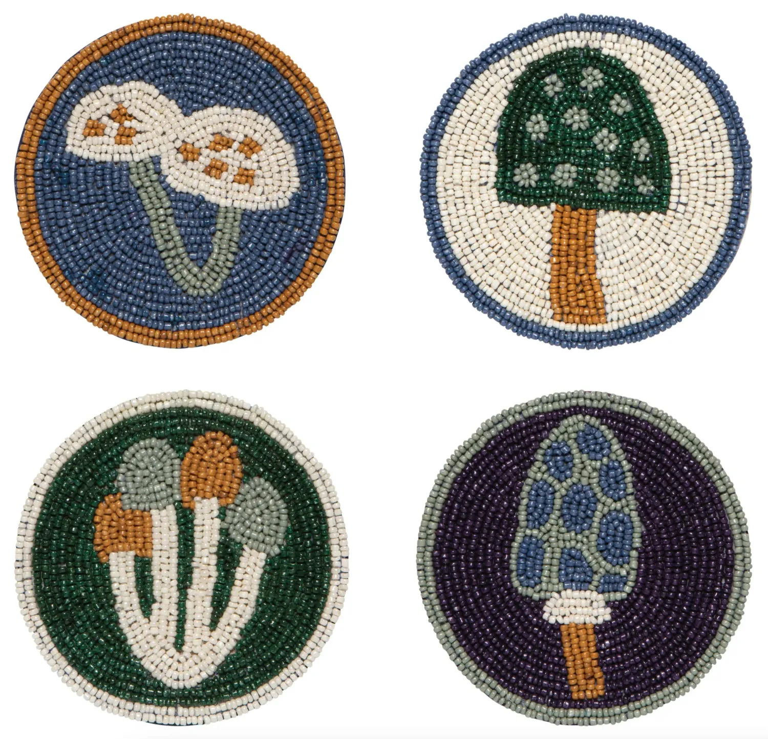 Danica Studio Beaded Wildgrove Coaster Sets of 4