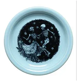 Fiestaware Skeleton Duet Bistro Plate Sky
