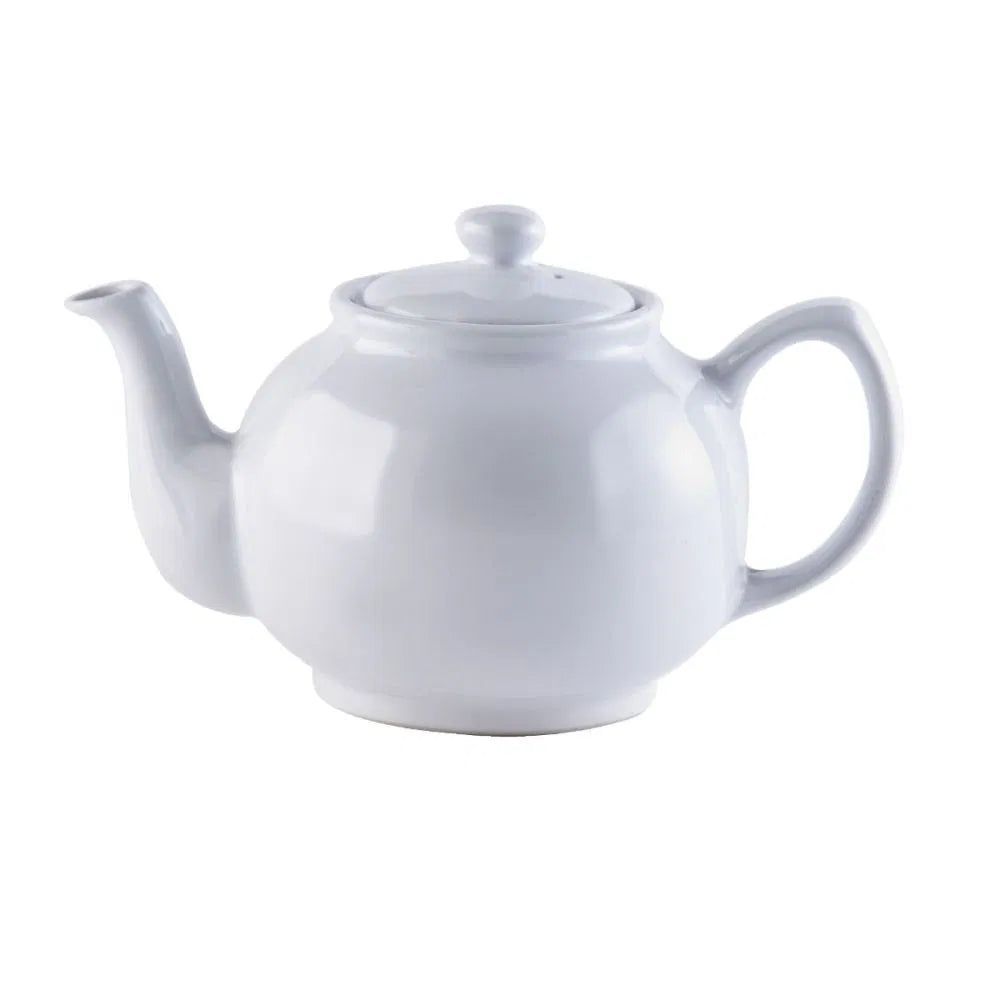 Price & Kensington Classic Stoneware Teapot White 6 cup