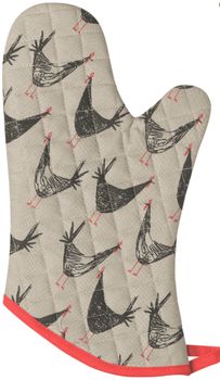 Now Designs Oven Mitt Chicken Scratch