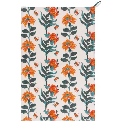 Danica Heirloom Block Print Kitchen Towel Marigold Danica Heirloom Block Print Kitchen Towel Marigold