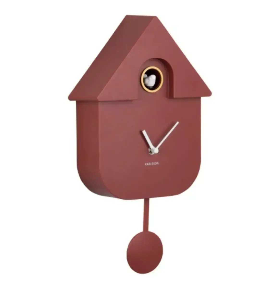 Karlsson Modern Cuckoo Clocks, color: Ochre Red