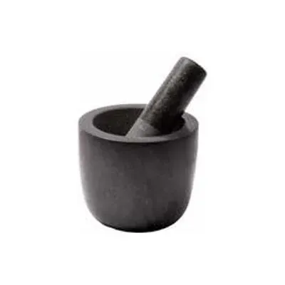 Adamo Il Piatto Pieno Granite Mortar and Pestle 14 cm x 12 cm