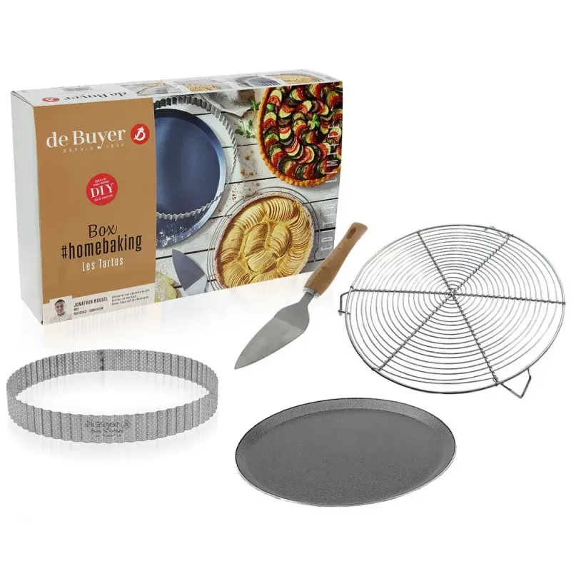 de Buyer Box Homebaking Les Tartes Set 4 pc