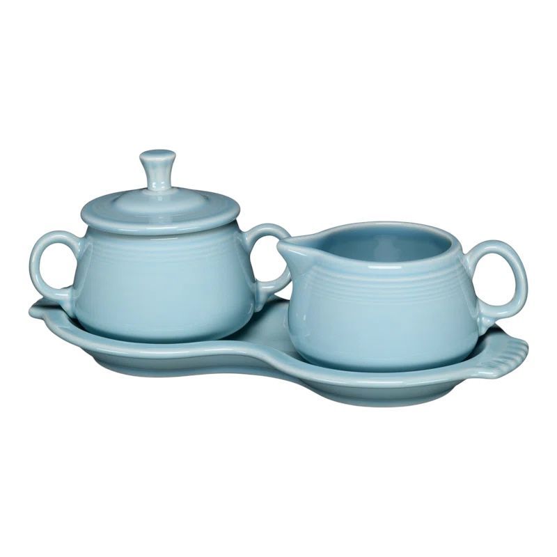 Fiestaware Cream & Sugar Set w/Tray