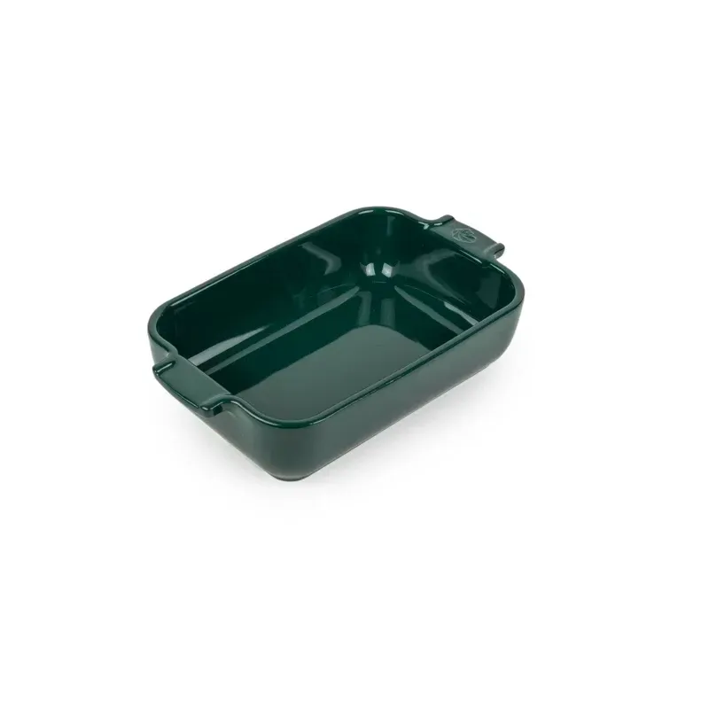 Peugeot Appolia Ceramic Rectangular Baker 14 in/36 cm, Colour: Forest Green