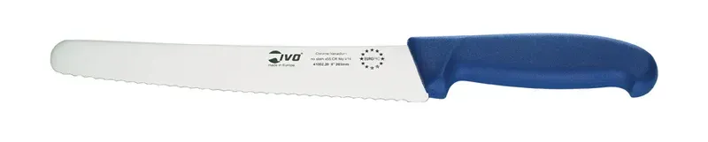 IVO Bread Knife w/Blue Handle 8 in