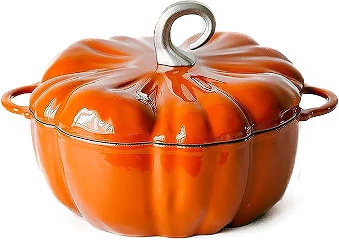 Staub Cast Iron Pumpkin Cocotte 3.5 Qt/9.5 in