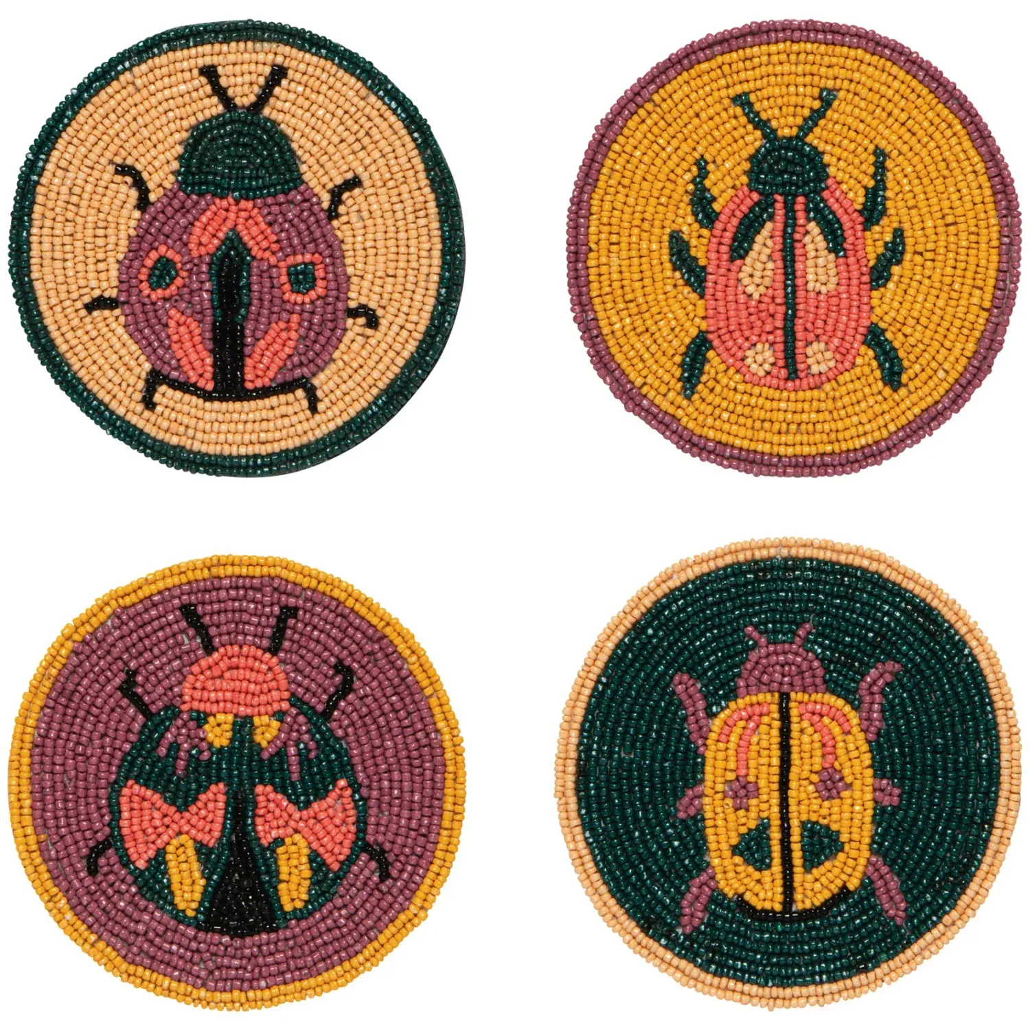 Danica Studio Beaded Amulet Coasters Set of 4