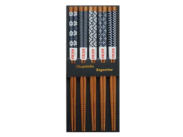 EMF Chopsticks  Elegant Blue Set of 5