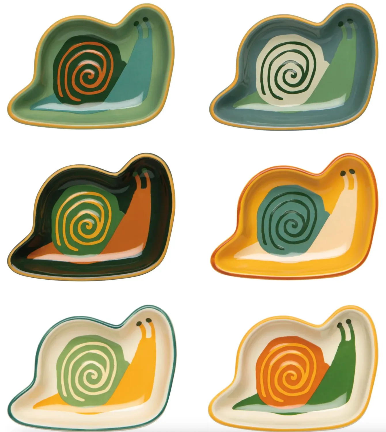 Danica Jubilee Pinch Bowls Snails Set of 6