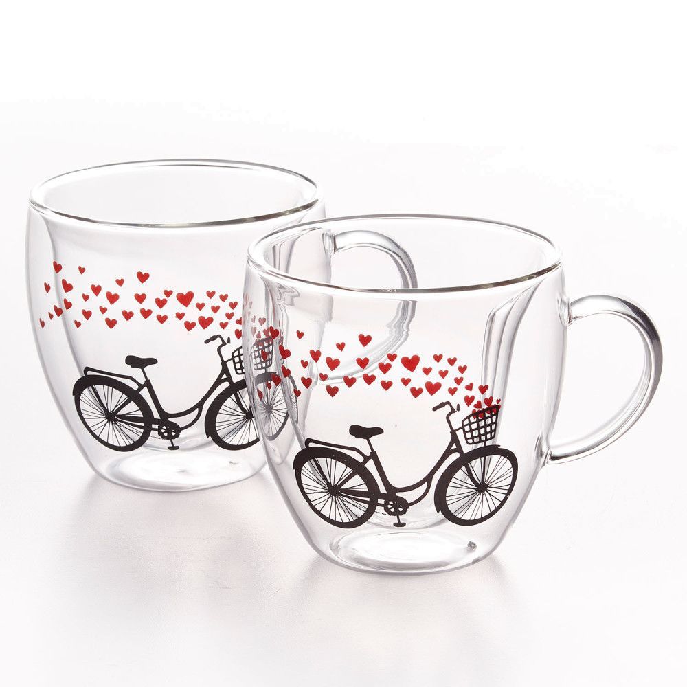 Brilliant Double Walled Sweetheart Mugs Set of 2