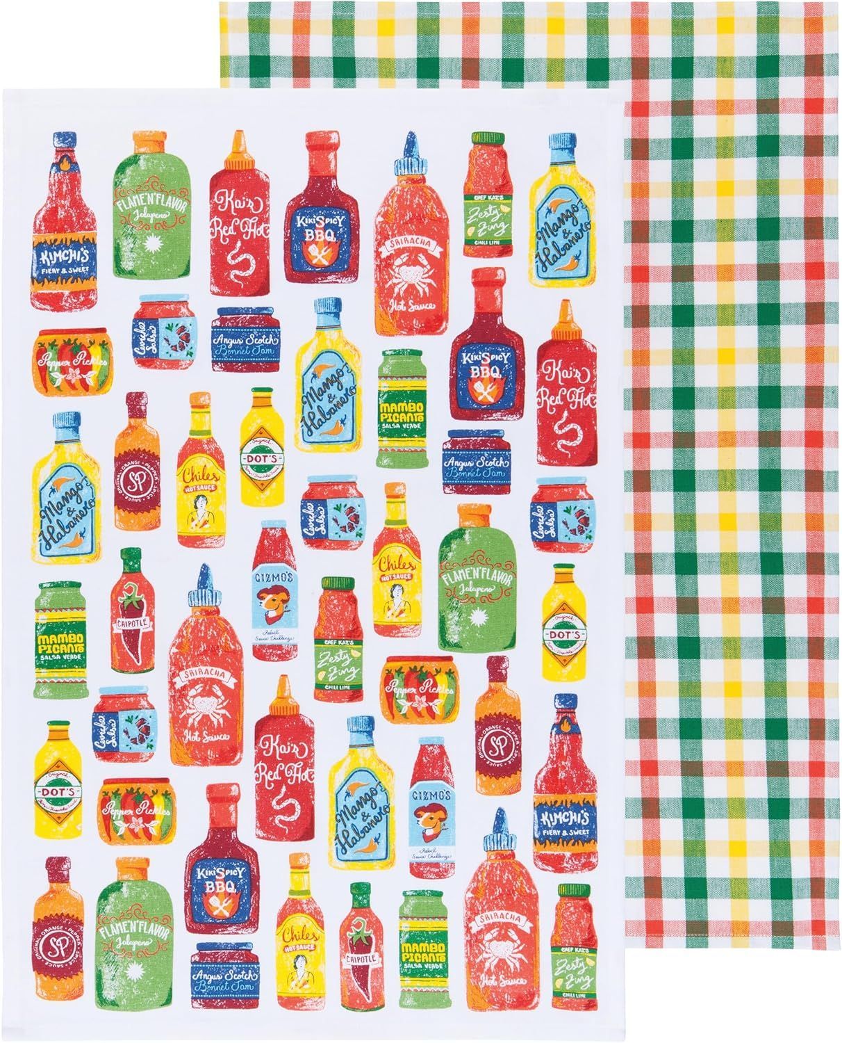 Now Designs Hot Sauce Dishtowel Set of 2