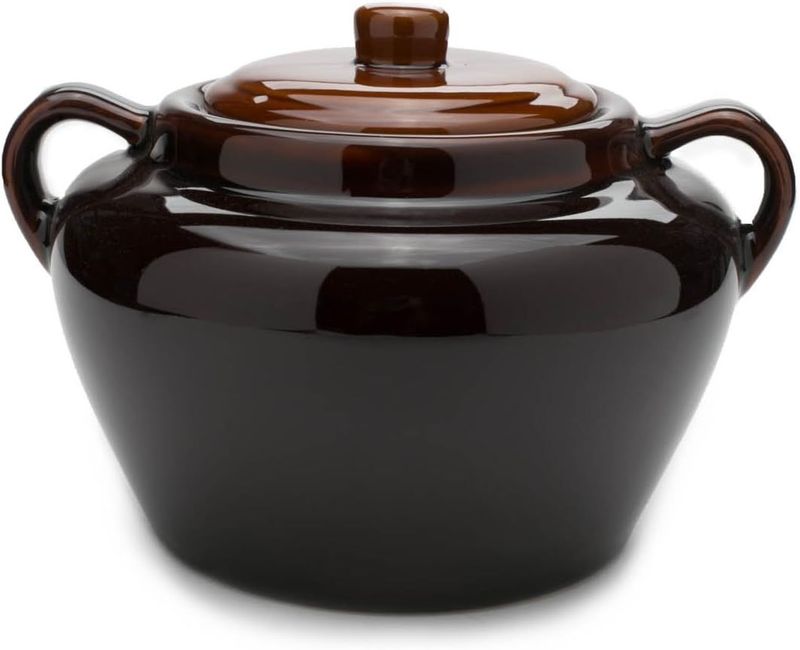 Fox Run Stoneware Bean Pot 3.5 Qt