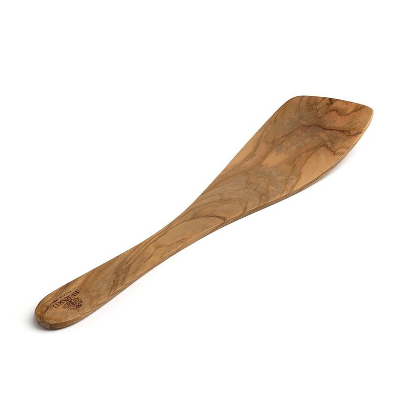 Berard Olive Wood Curved Spatula 12.5 in /30 cm
