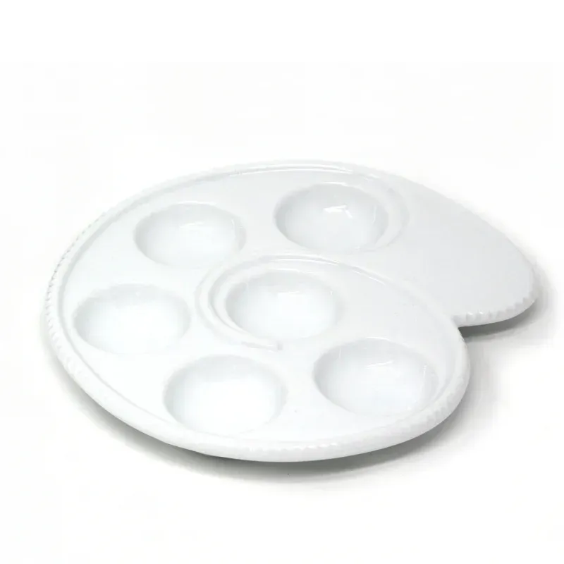 BIA Mushroom/Escargot Dish White 7 in