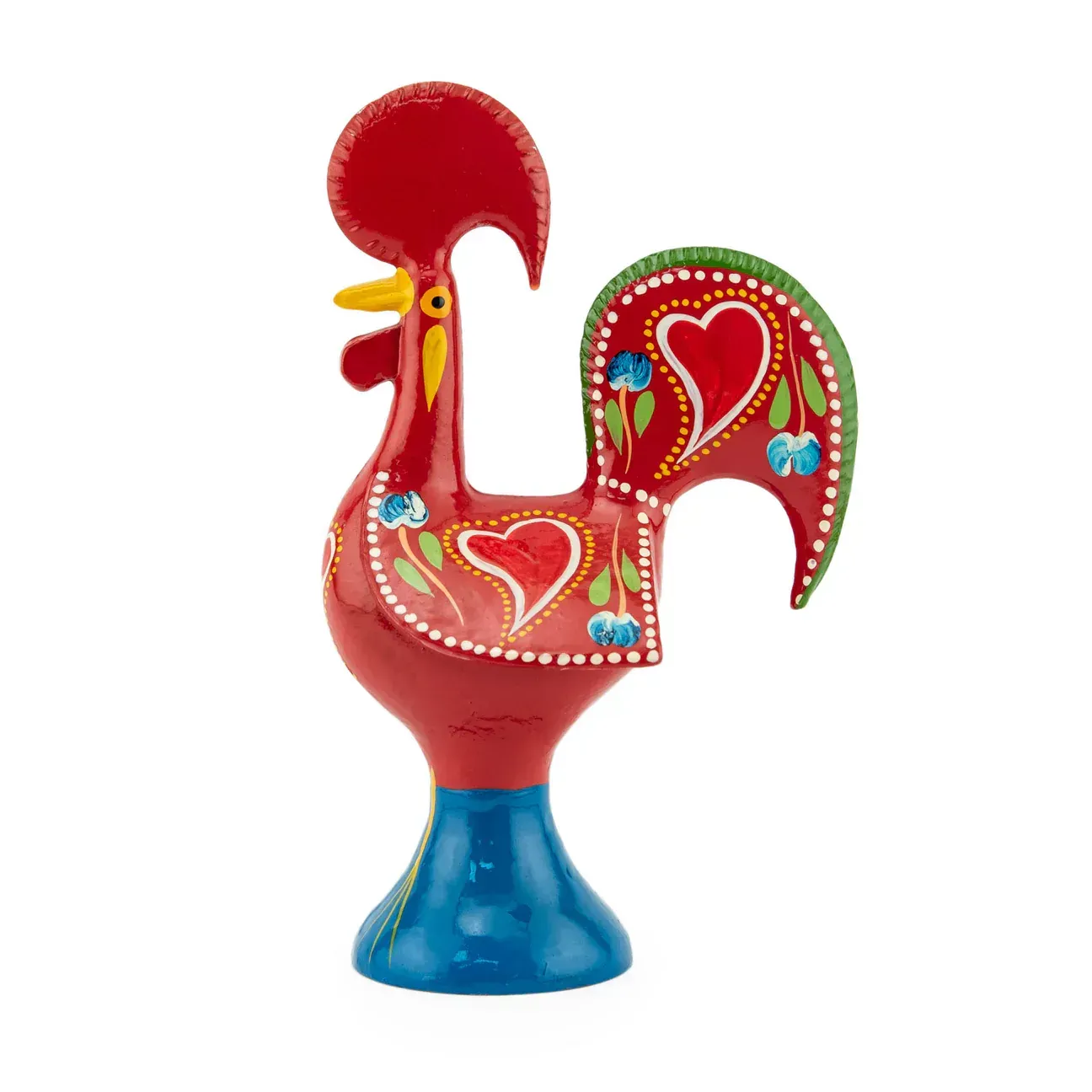 Portugal Imports Barcelos Rooster Statue Red 5.5 in