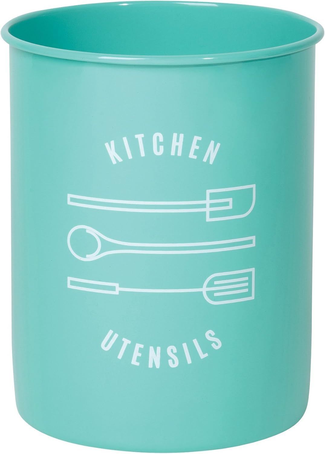 Now Designs Utensil Crock Tin Turquoise