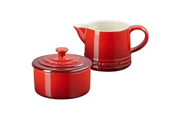 Le Creuset Classic Cream & Sugar Set Cerise