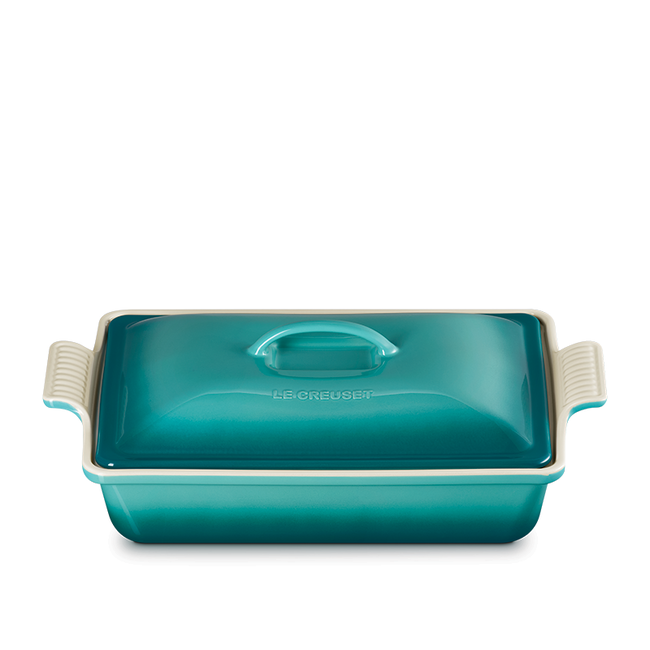 Le Creuset Heritage Stoneware Casserole w/Lid 3.8 L, Colour: Bleu Riviera