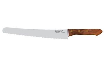 Granton Serrated Bread Knife w/Wood Handle