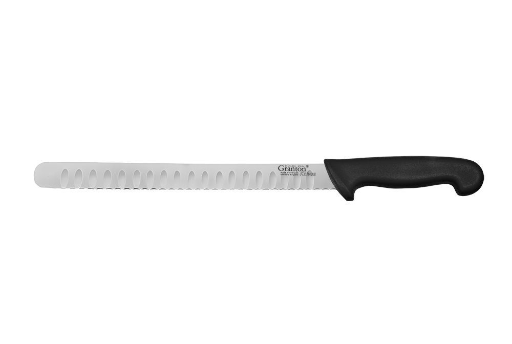Granton Bagel Slicer Granton Edge w/Black Handle 8 in