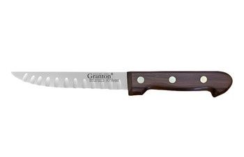 Granton Boning Knife Granton Edge w/Wood Handle 6 in