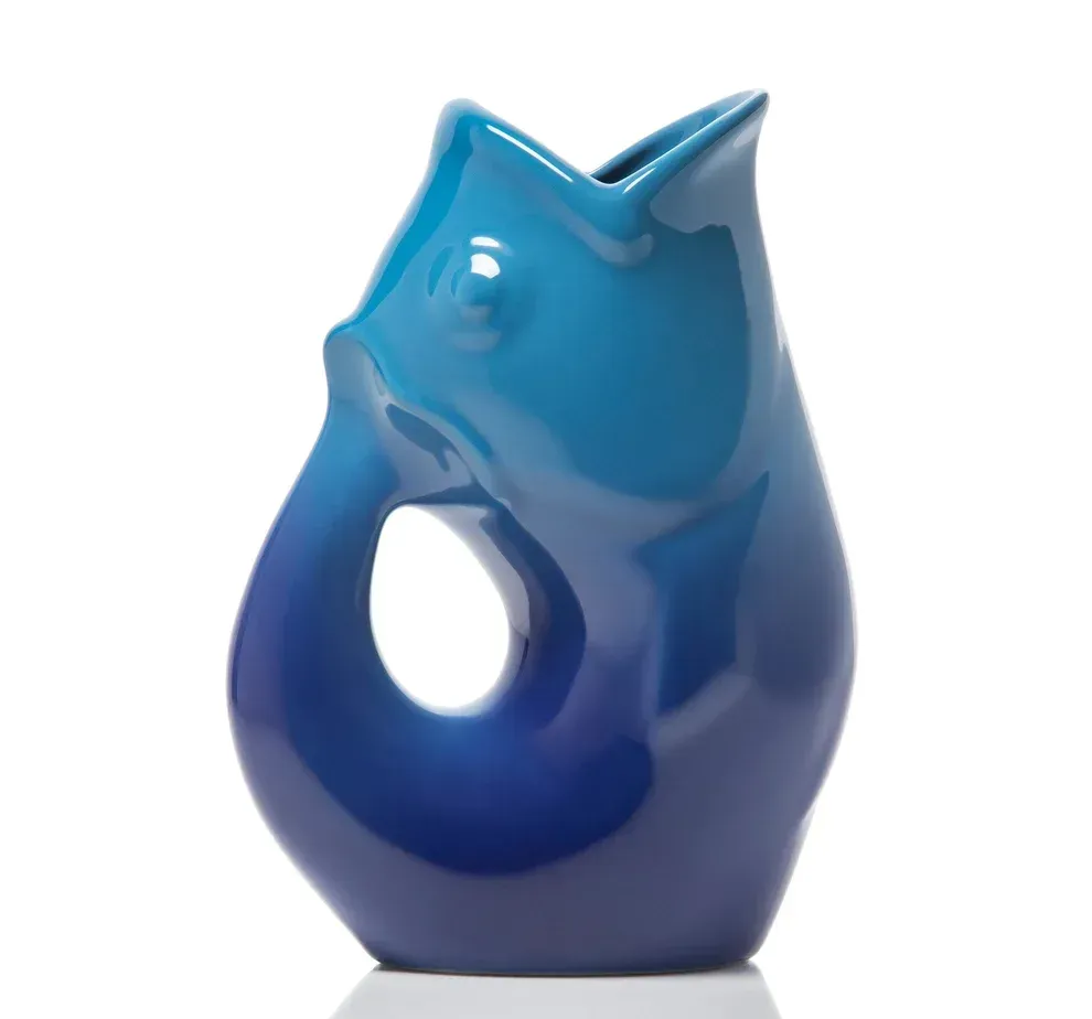 Gurglepot Pitcher Medium Ombre Cobalt 12 oz