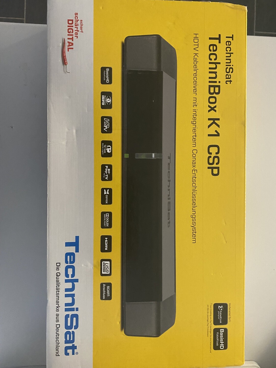 TECHNIBOX K1 CSP
HDTV-Kabelreceiver mit integriertem Conax-Entschlüsselungssystem