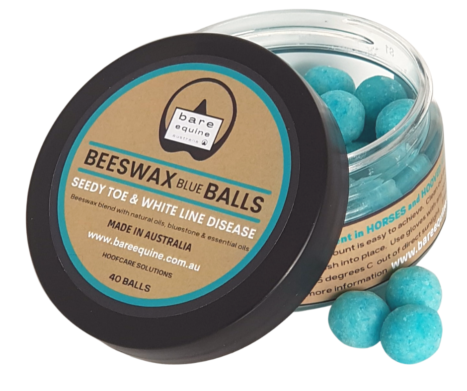 Bare Equine - Beeswax Blue Balls 40 ball jar