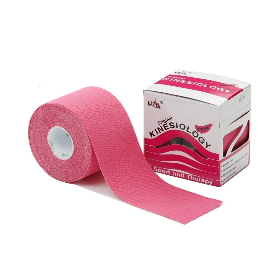 ​​NASARA Kinesiology Tape pink 5cmx5m​