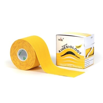 ​​NASARA Kinesiology Tape gelb 5cmx5m​