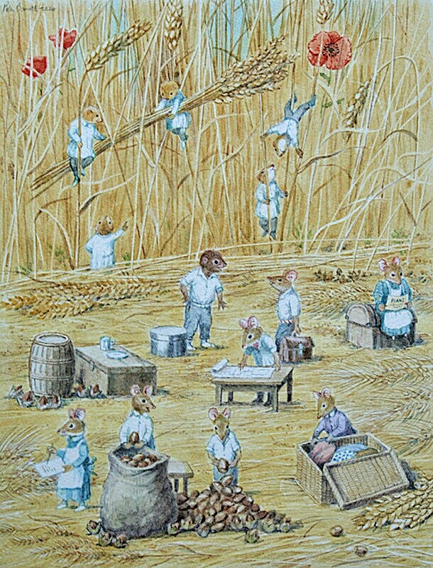 Field Mice at Harvest Time