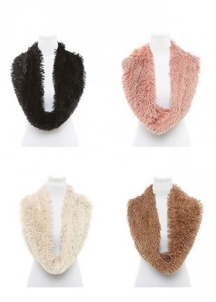 Soft Fur Infinity Scarves
