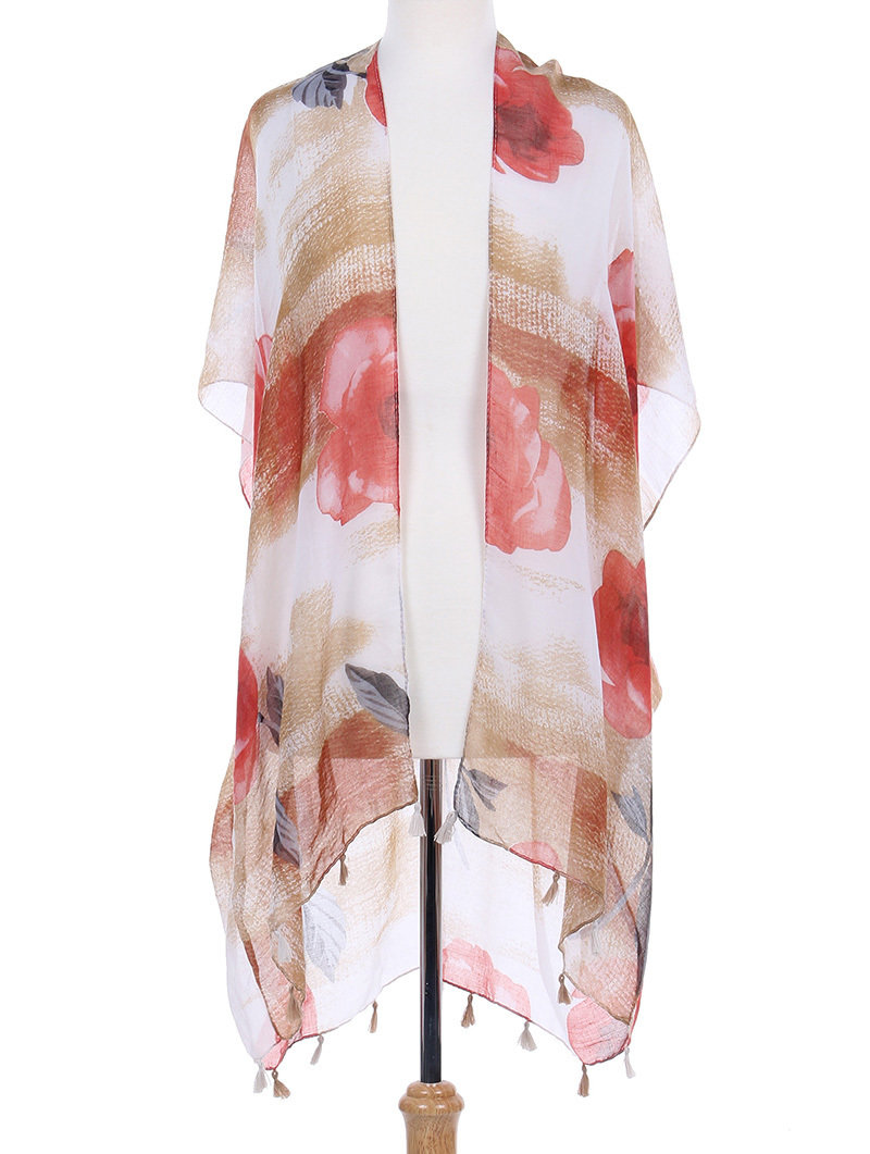 Cover up vest with tassels