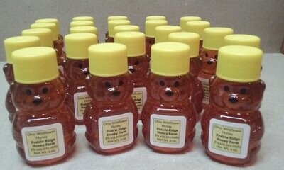 24 Baby Honey Bears - Pure, Raw, and Unfiltered Ohio Honey
