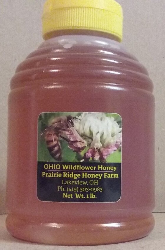 Pure, Raw, Unfiltered Ohio Wildflower Honey - 1 lb. Plastic Skep