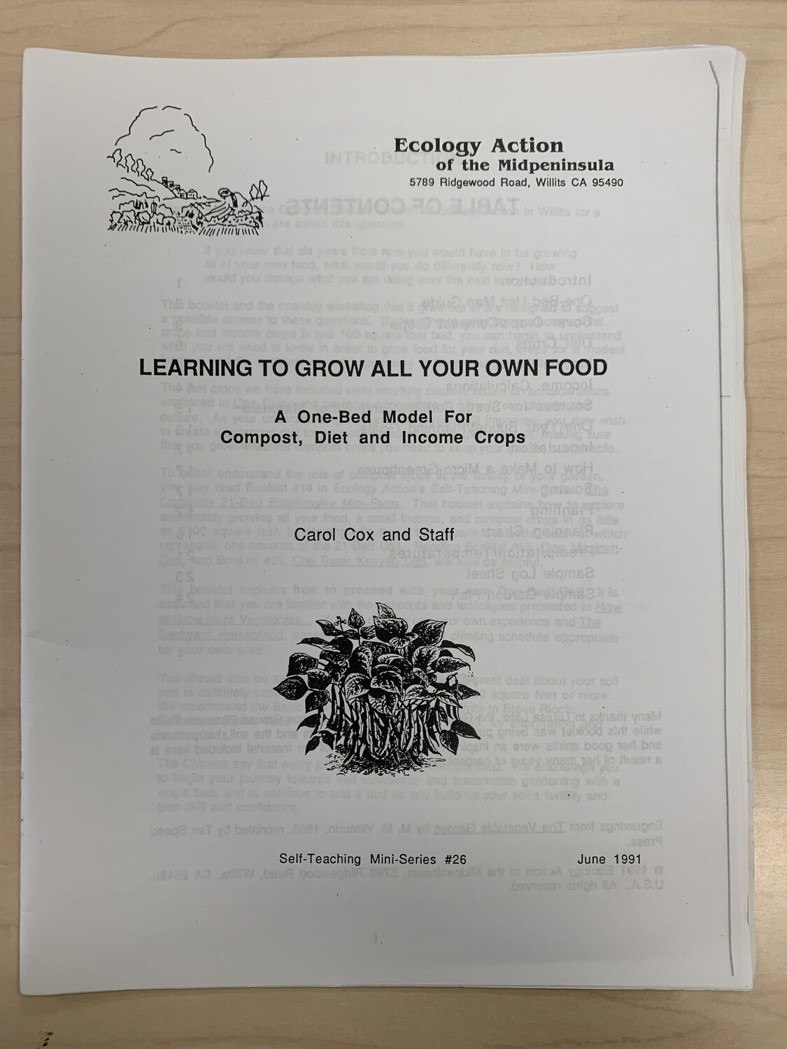 Booklet 26 Learning How to Grow All Your Own Food
