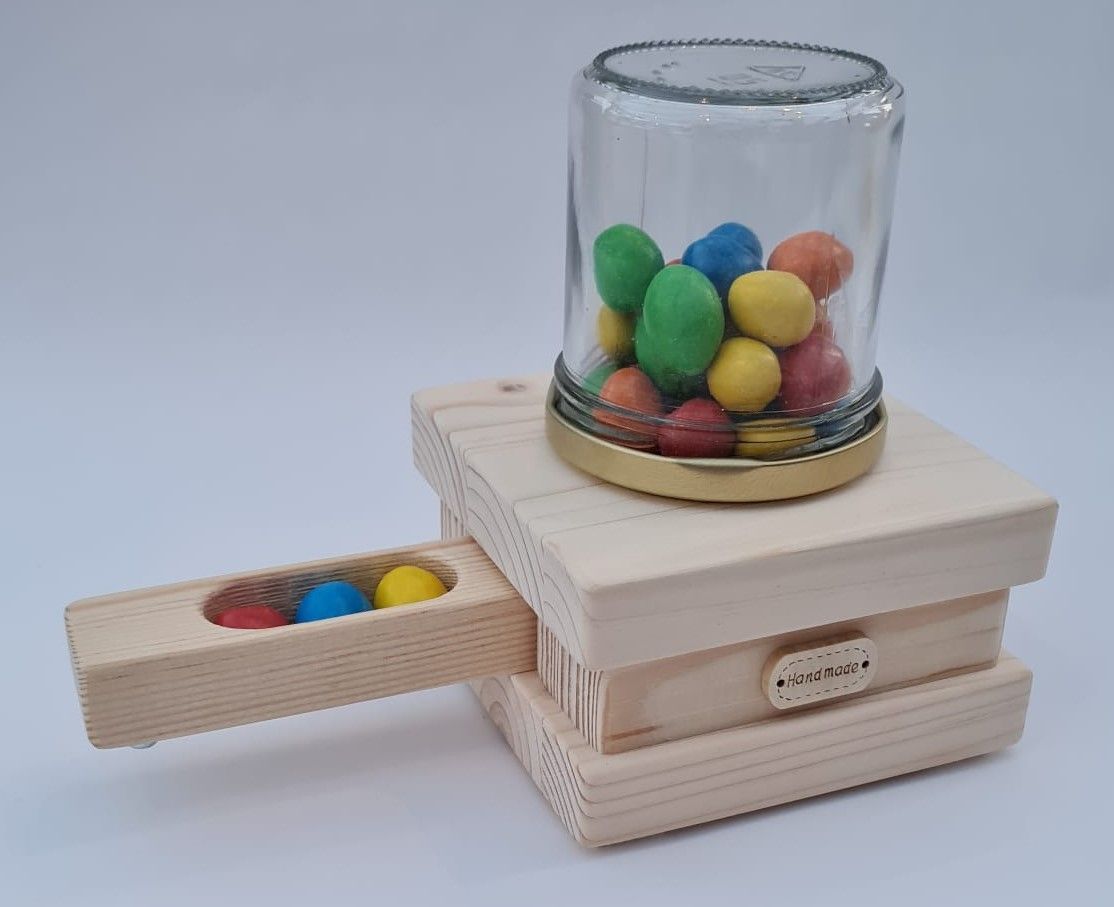 1x Bausatz für Bonbonspender aus Holz- Bastelset- kreativ werken mit Spaß - Geschenkidee