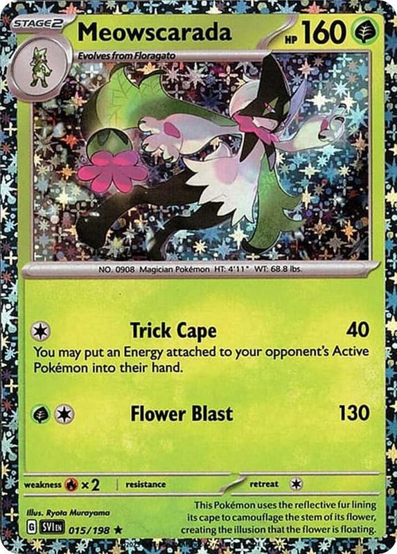 Meowscarada - 015/198 (Sparkle Holo) - Miscellaneous Cards &amp; Products (MCAP)