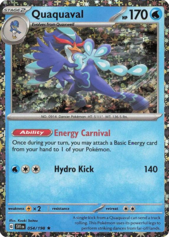 Quaquaval - 054/198 (Sparkle Holo) - Miscellaneous Cards &amp; Products (MCAP)