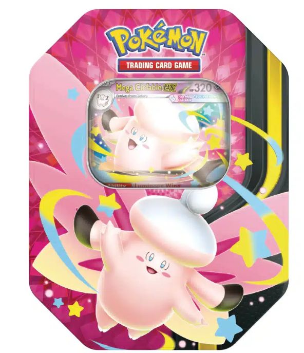 Pokémon Mega Moonlit ex Tin Clefable